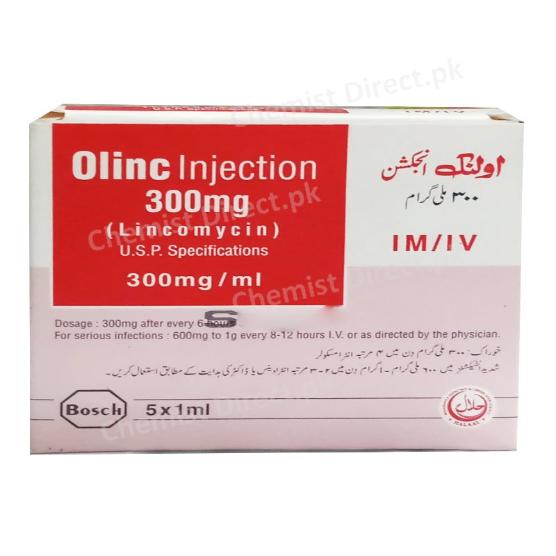 Olinc 300mg/ml Injection Anti-Bacterial Lincomycin Bosch pharmaceuticals