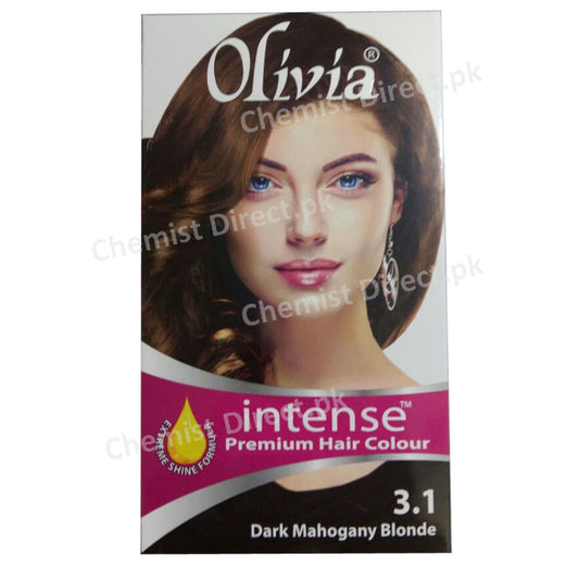 Olivia Intense Premium Hair Colour 3.1 Dark Mahogany Blonde Personal Care