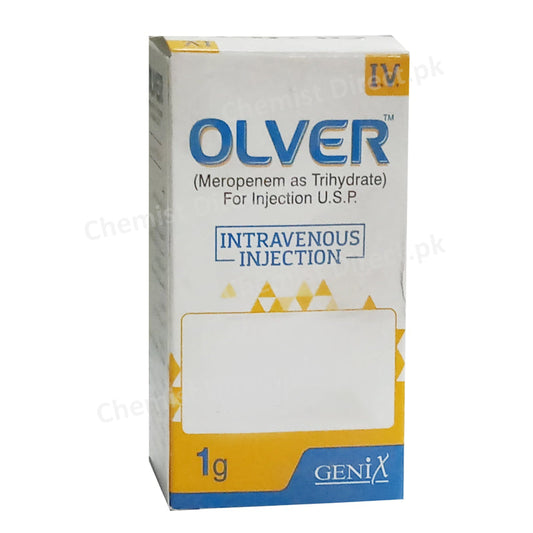 Olver 1gm Injection Genix Pharma Carbapenems Meropenem
