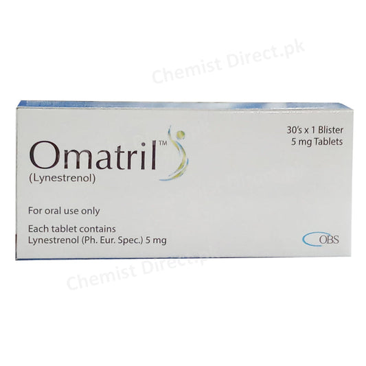 Omatril 5mg Tablet OBS Pakistan Hormonal Product Lynestrenol