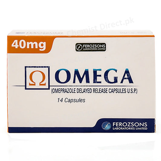 Omegene 40mg Capsule Ferozsons Laboratories Ltd Anti Ulcerant Omeprazole