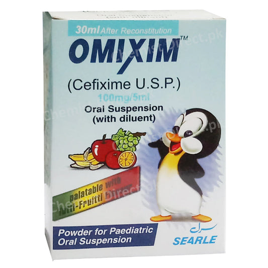 Omixim 100mg 5ml Suspension Standpharm Pvt Ltd Cephalosporin Antibiotic Cefixime 