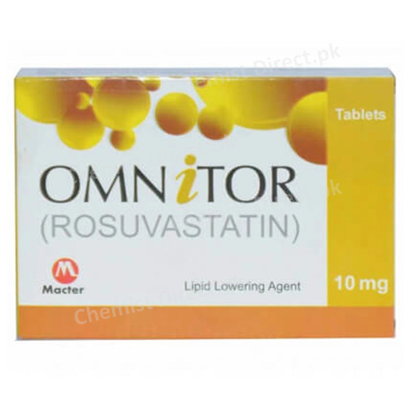 Omnitor 10mg Tablet MacterInternational Pvt Ltd Statins Rosuvastatin