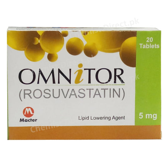 Omnitor 5mg Tablet Macter International Pvt Ltd Statins Rosuvastatin