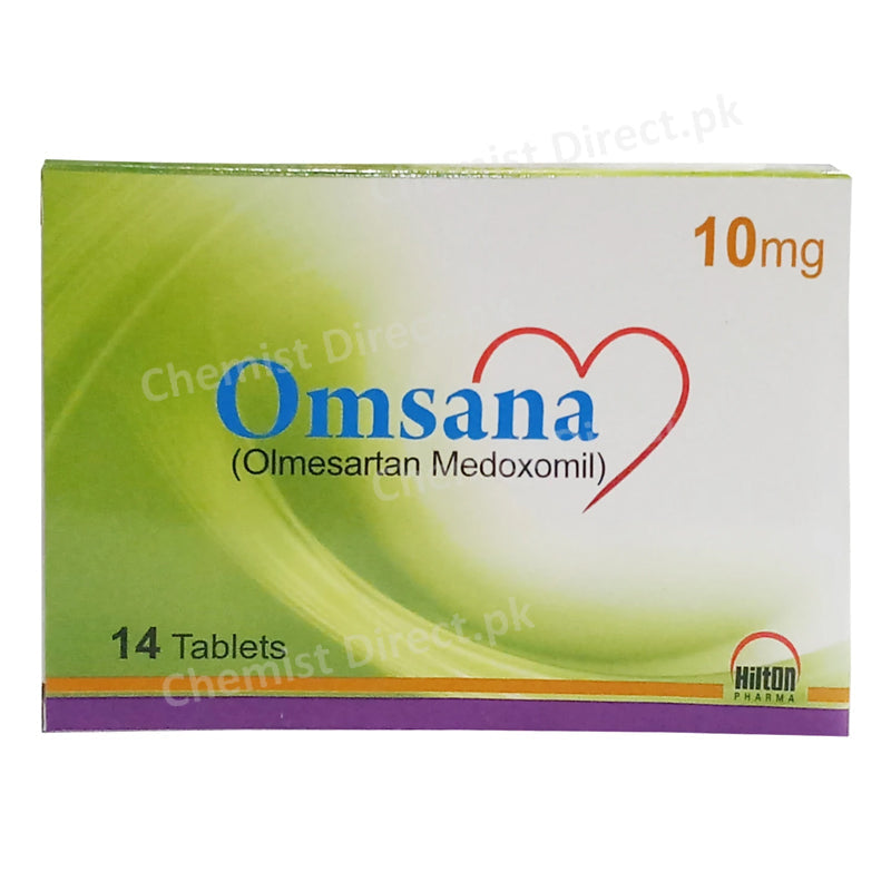 Omsana 10mg Tablet Hilton Pharma Pvt Ltd Anti Hypertensive Olmesartan Medoxomi