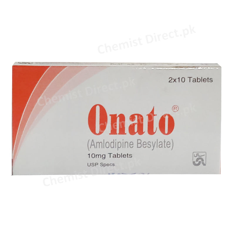 Onato 10mg Tablet Amlodipine Besylate Sami pharma Anti-Hypertensive