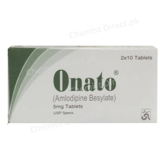 Onato 5mg Tablet Amlodipine Besylate Sami pharma Anti-Hypertensive