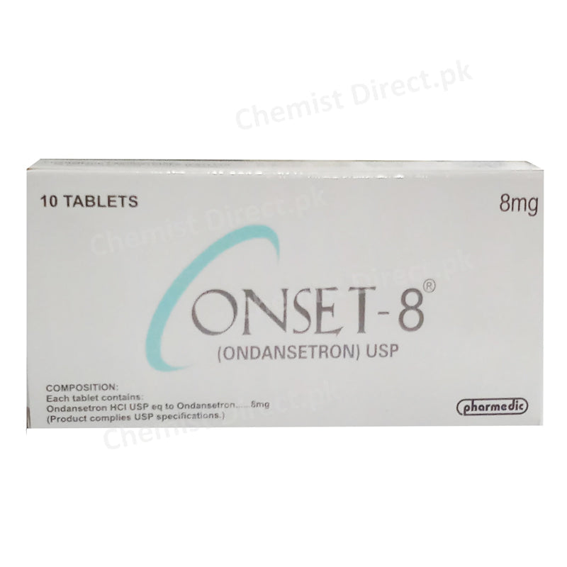 Onset-8 mg Tablet Anti-Emetic Ondansetron Pharmedic Laboratories