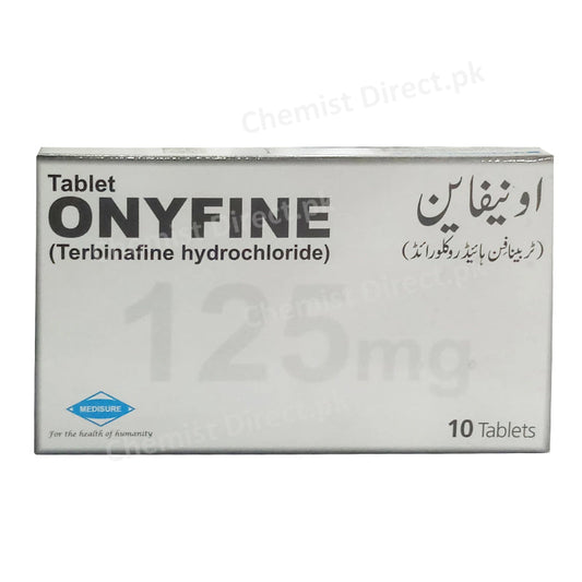 Onyfine Tablet 125mg Terbinafine hydrochloride Medsure Pharma