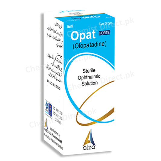 Opat Forte Eye Drops 5ml Alza Pharmaceuticals Olopatadine