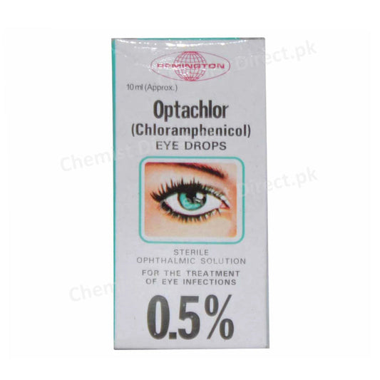 Optachlor Eye Drops 0.5% 10ml Remington Pharmaceuticals Anti-Infective Chloramphenicol