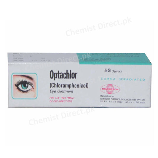Optachlor Eye Ointment 5g Remington Pharmaceuticals Anti-Infective Chloramphenicol