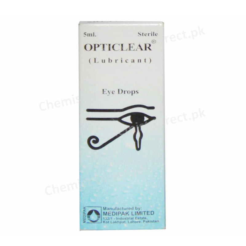 Opticlear Eye Drop 5ml Medipak Polyethylene Glycol Propylene Glycol Lubricant