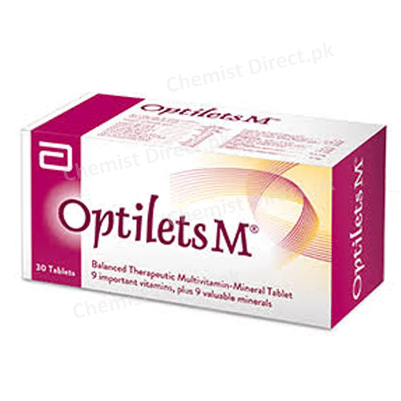 Optilets M Tablet Abbott Laboratories Pakistan Ltd Vitamins And Minerals Vitamin C 200mg Nicotinamide 100mg Calcium Pantothenate 20mg Vitamin B 110mg Vitamin B 25mg Vitamin B 65mg
