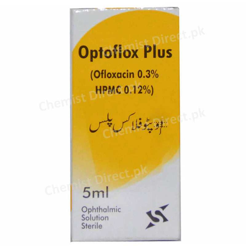 Optoflox Plus Eye Drop 5ml Santepharma Anti Infective Ofloxacin 0.3 Hydroxypropyl Methycellulose HPMC 0.12