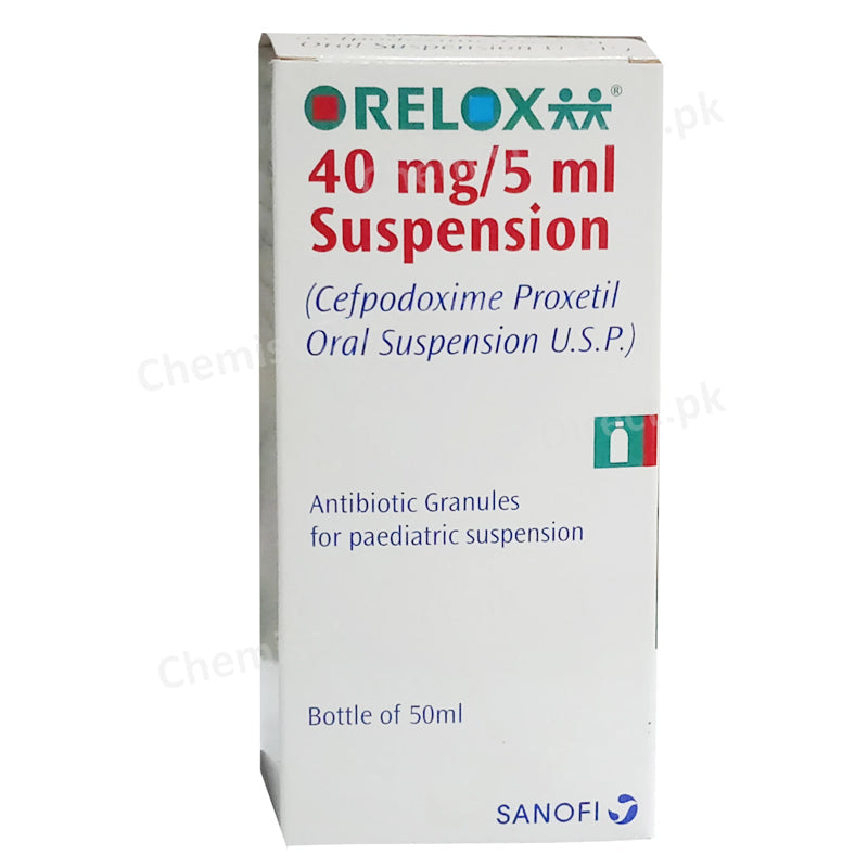 Orelox 40mg Suspension 50ml – ChemistDirect.pk