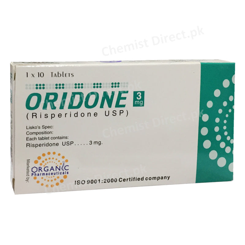 Oridone 3mg Tablet Organicpharmaceuticals Risperidone USP