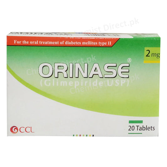 Orinase 2mg Tablet CCL Pharmaceuticals Oral Hypoglycemic Glimepiride