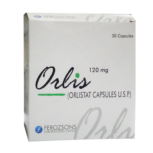 Orlis 120mg Capsule Anti-Obesity Orlistat Ferozsons Laboratories