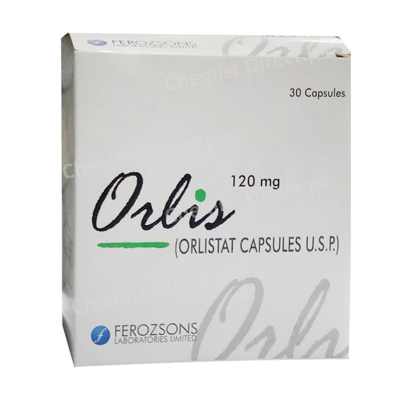 Orlis 120mg Capsule Anti-Obesity Orlistat Ferozsons Laboratories