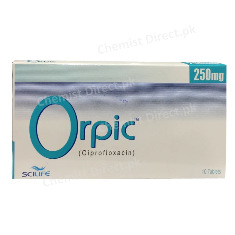 Orpic 250mg Tablet Scilife Pharma Anti-Bacterial Ciprofloxacin