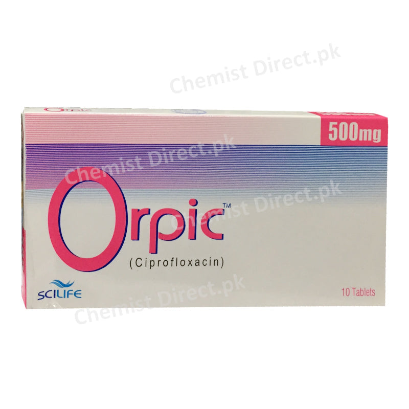 Orpic 500mg Tablet Scilife Pharma Anti-Bacterial Ciprofloxacin