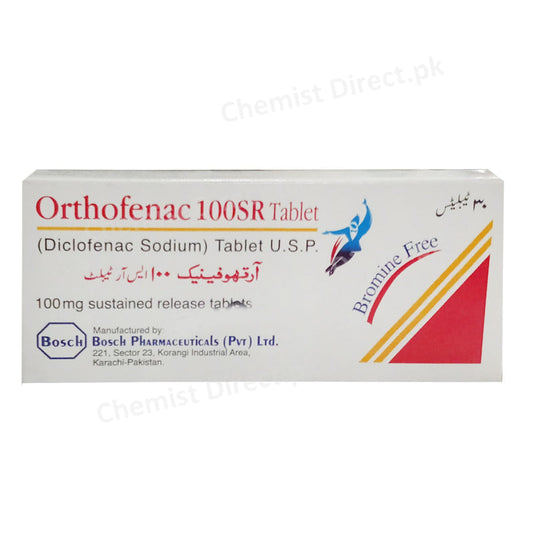 Orthofenac 100SR Tablet Diclofenac Sodium Bosch Pharmaceuticals