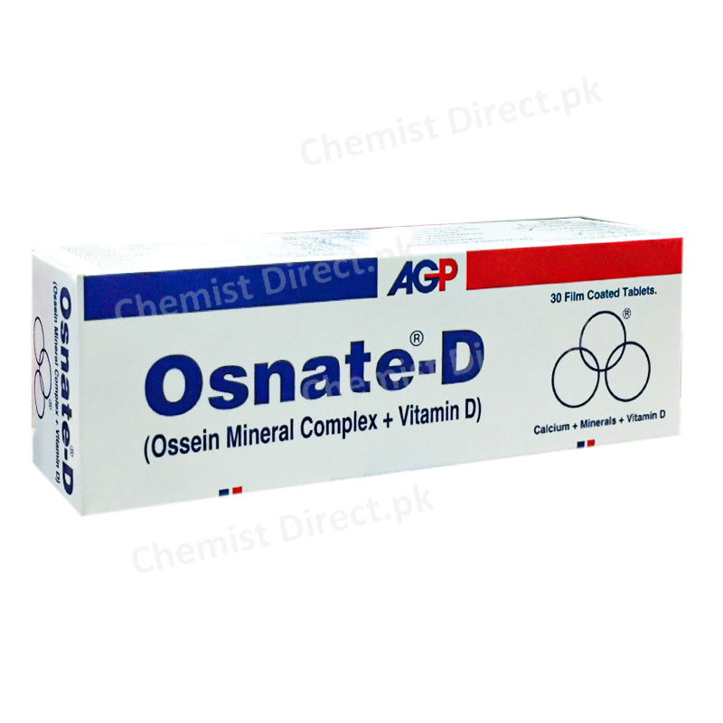 Osnate D Tablet AGP Pvt Ltd Calcium and mineral supplement Ossein minerals complex_vitamin D