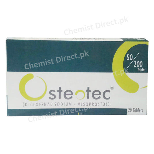 Osteotec 50mg Tablet CCL Pharmaceuticals NSAID Prostaglandins Diclofenac Sodium 50mg Misoprostol 200mcg