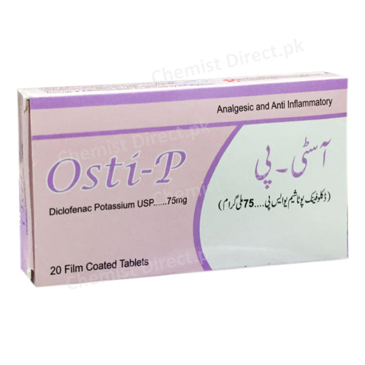 Osti P 75mg Tablet Bio Pharma NSAID Diclofenac Potassium