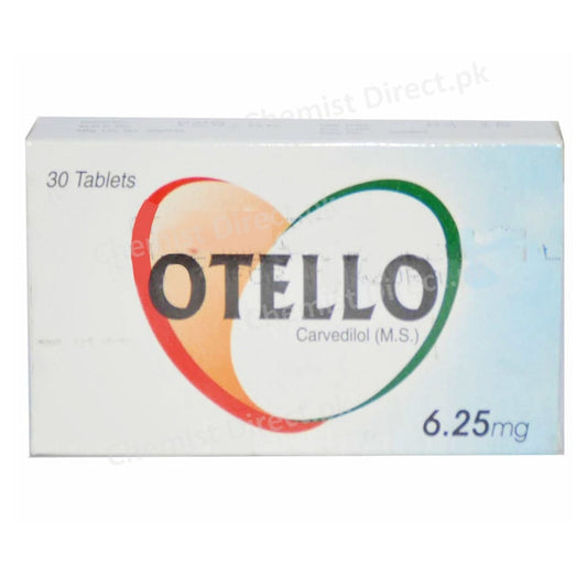 Otello 6.25mg Tablet WilShire Laboratories Pvt Ltd Beta blocker Carvedilol