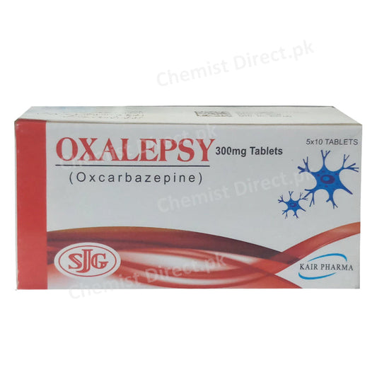 Oxalepsy 300mg Tablet SJG Fazal Elahi Kair Pharma Anti-Epileptic Oxcarbazepine