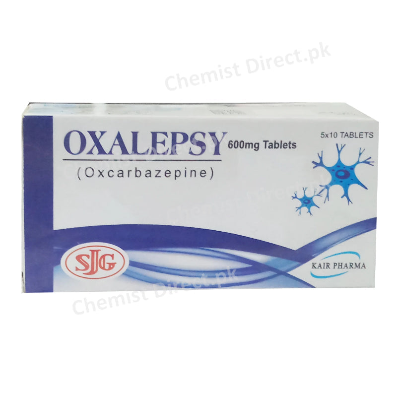 Oxalepsy 600mg Tablet SJG Fazal Elahi Kair Pharma Anti-Epileptic Oxcarbazepine