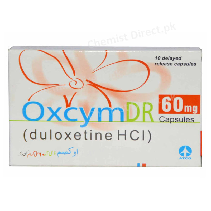 OxcymDR 60mg Capsule Anti-Depressant Atco-Laboratories duloxetine HCl