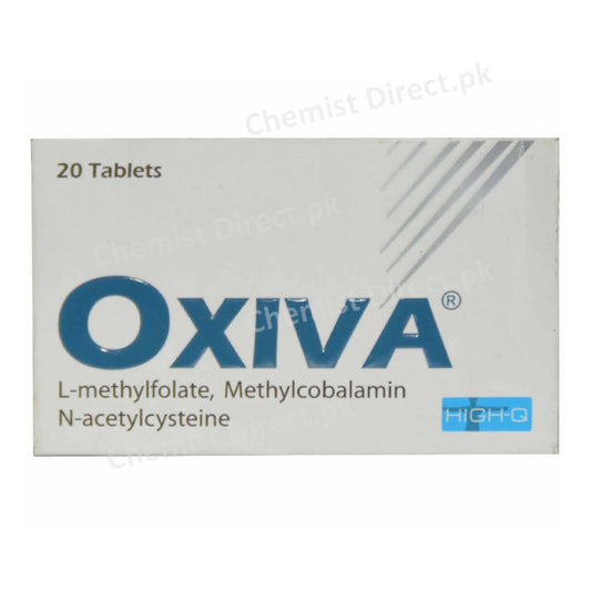 Oxiva Tablet High-Q Pharma L-methylfolate , Methylcobalamin , N-acetylcysteine