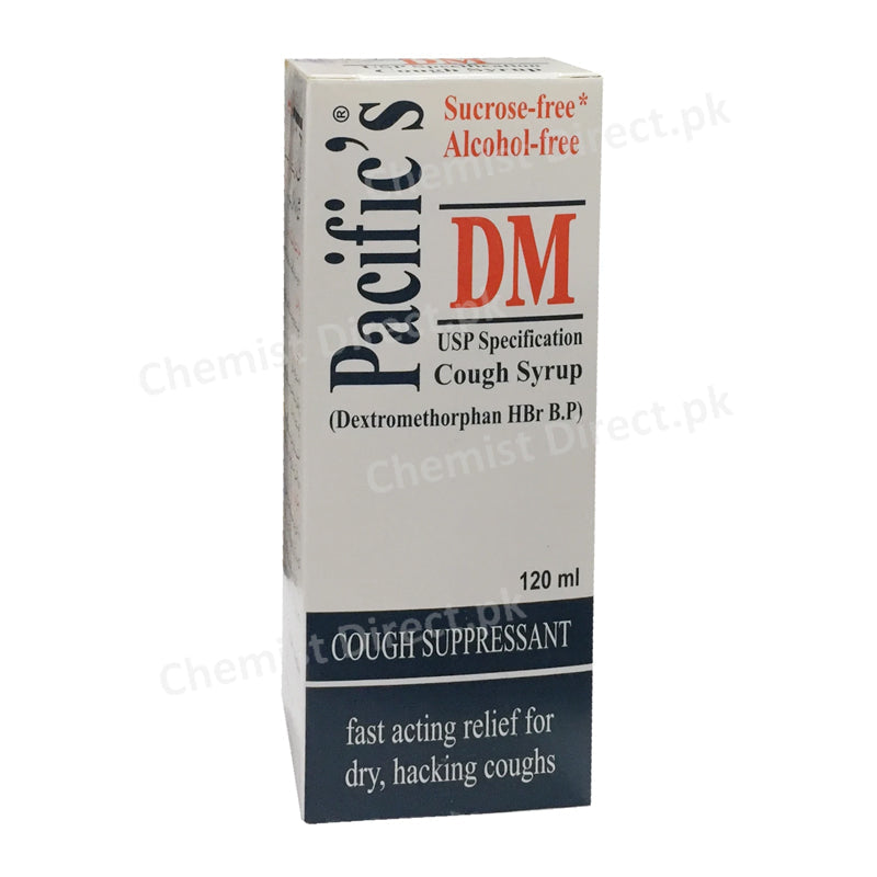 Pacific'S DM Syrup 120ml Dextromethorphen hyrobromide Anti-Tussive Pacific Pharma