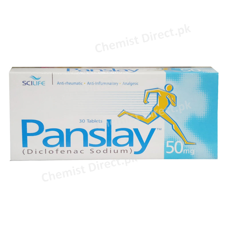 Panslay 50mg Tablet Scilife Pharma PVT LTD NSAID Diclofenac Sodium