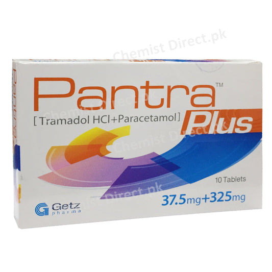 Pantra Plus 37.5mg 325mg Tablet Opioid Analgesic Tramadol Hydrochloride 37.5mg Paracetamol 325mg