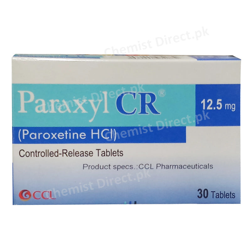 Paraxyl CR 12.5mg Tablet CCL Pharmaceuticals Anti-Depressant Paroxetine HCl
