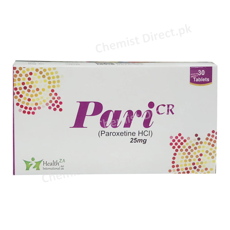 Pari CR 25mg Tablet Paroxetine HCl HealthZa Pharma
