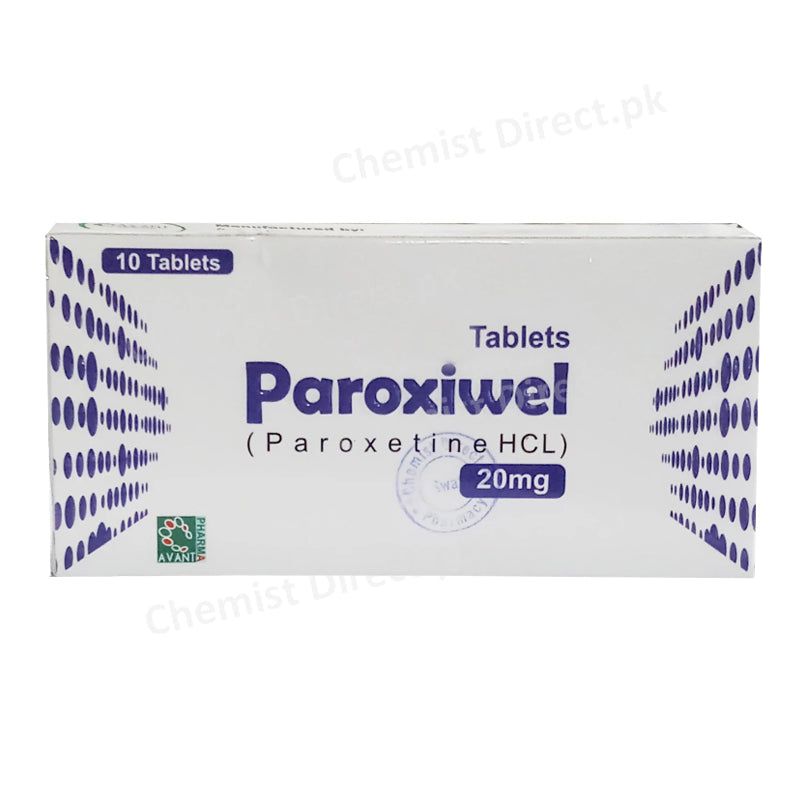 Paroxiwel 20mg Tablet Avant Pharma Anti-Depressant Paroxetine Hcl