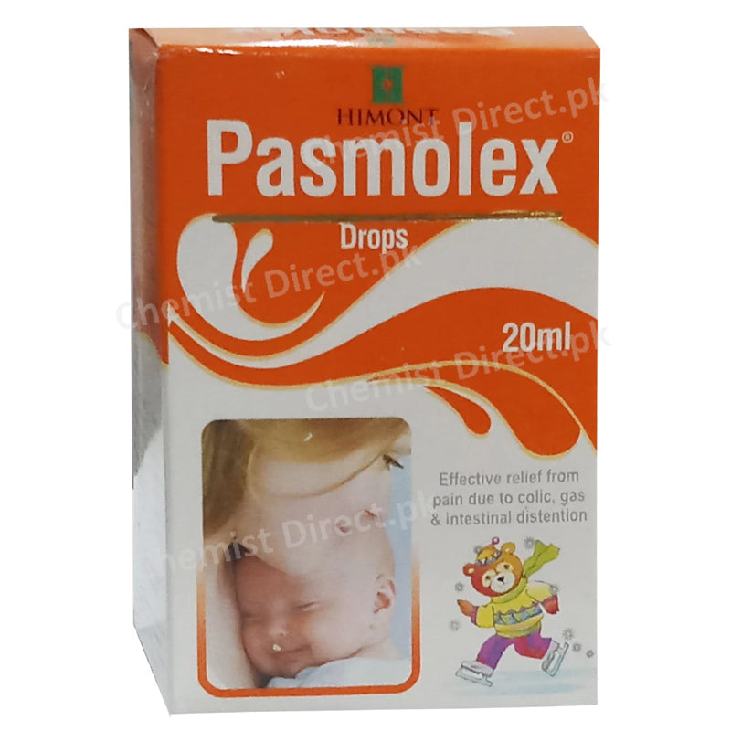 Pasmolex Drop 20ml Himont Pharma Pvt Ltd Intestinaldisorders Each mlofdropscontainsextractof Trachyspermumammi Anethumgraveolens Cinnamomumtamala Cuminumcyminum Menthapiperita Foeniculum 