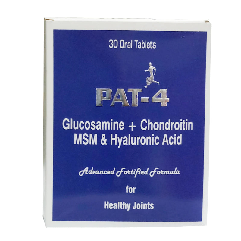 PAT-4 Tablet Glucosamine 500mg, Chondroitin 500mg ,Methyl Sulfonylmethane 400mg, Hyaluronic Acid 1.67mg Mass Pharma