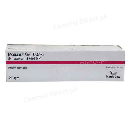 Pcam 0.5% Gel Martin Dow Pharmaceuticals Piroxicam Nsaid