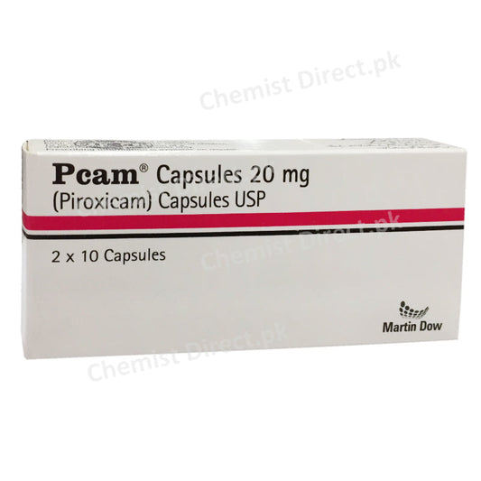 Pcam 20mg Capsule Martin Dow Pharmaceuticals Piroxicam Nsaid