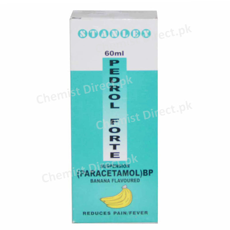Pedrol Forte 60ml Syrup Stanley Pharmaceuticals Pvt Ltd Feverand Painrelief Paracetamo