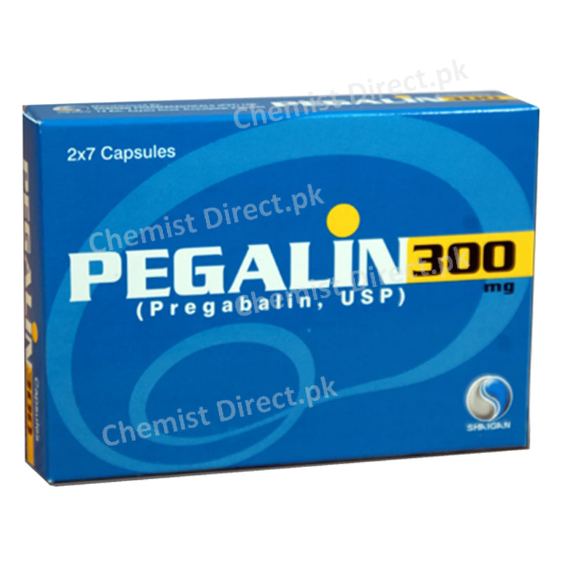     Pegalin 300mg Capsule Shaigan Pharmaceuticals Neuropathic Pain Pregabalin.
