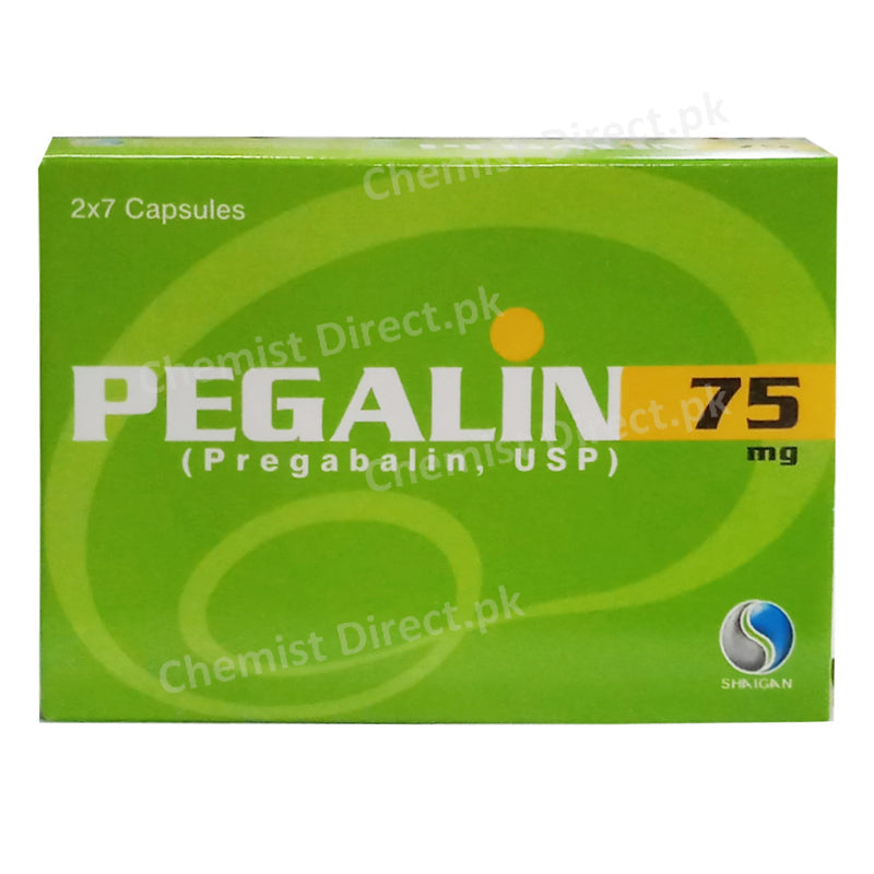 Pegalin 75mg Capsule Shaigan Pharmaceuticals Neuropathic Pain Pregabalin