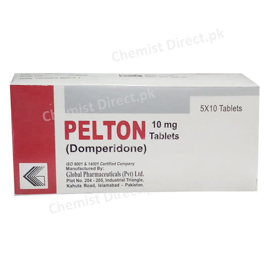 Pelton 10mg Tablet Global Pharma Gastroprokinetic Domperidone