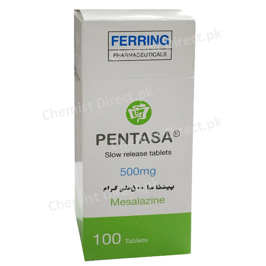 Pentasa 500mg Tablet 100's Fering Pharmaceuticals Mesalazine